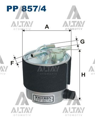 Nissan Qashqai Yakıt Filtresi 2007-2010 OEM 16400-JX52C Nissan Qashqai Yakıt Filtresi 2007-2010 OEM 16400-JX52C